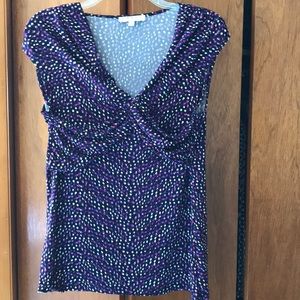 Chaus sleeveless twist front top size M